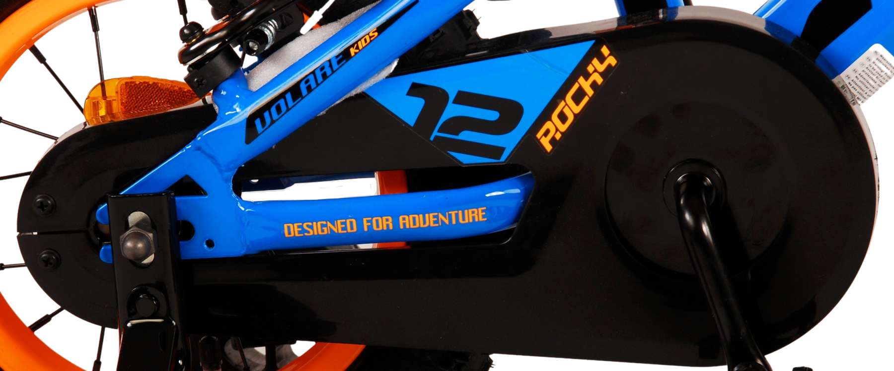 Volare Rocky Kinderfahrrad - Jungen - 12 Zoll - Blau - Zwei Handbremsen