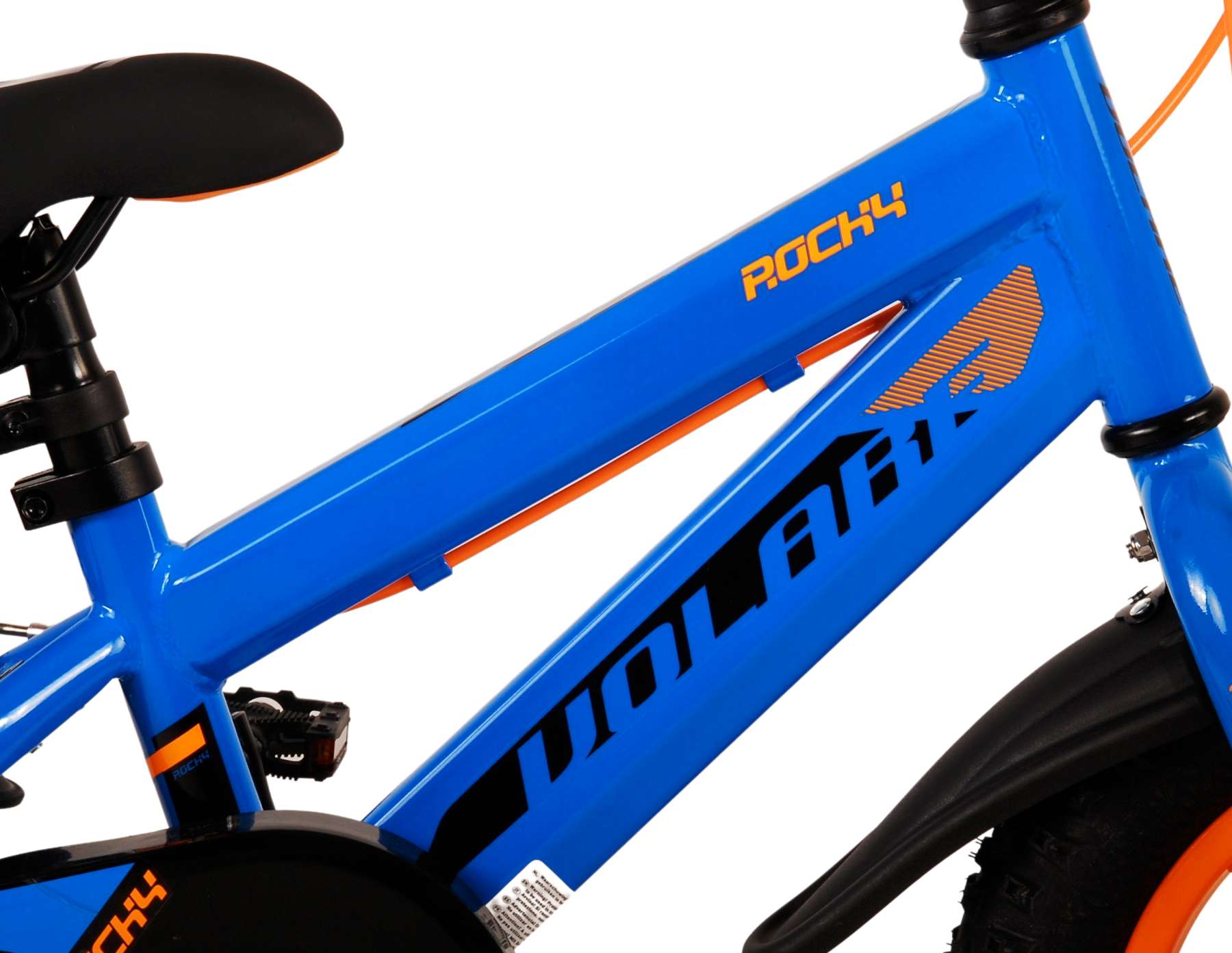 Volare Rocky Kinderfahrrad - Jungen - 12 Zoll - Blau - Zwei Handbremsen