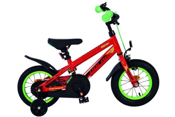 Volare Rocky Kinderfahrrad - Jungen - 12 Zoll - Rot - Zwei Handbremsen