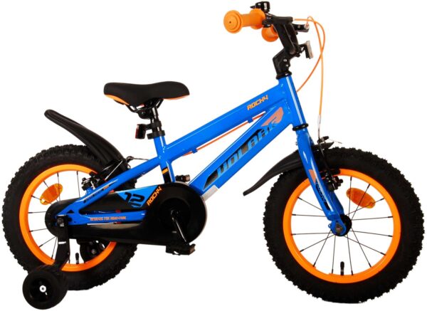 Volare Rocky Kinderfahrrad - Jungen - 14 Zoll - Blau - Zwei Handbremsen