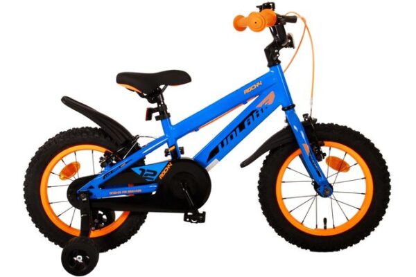 Volare Rocky Kinderfahrrad - Jungen - 14 Zoll - Blau - Zwei Handbremsen