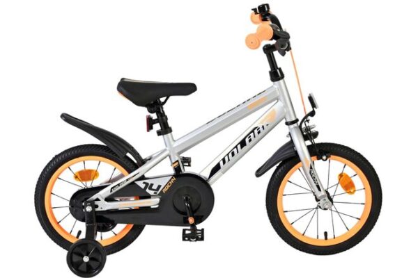 Volare Rocky Kinderfahrrad - Jungen - 14 Zoll - Grau