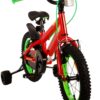 Volare Rocky Kinderfahrrad - Jungen - 14 Zoll - Rot - Zwei Handbremsen