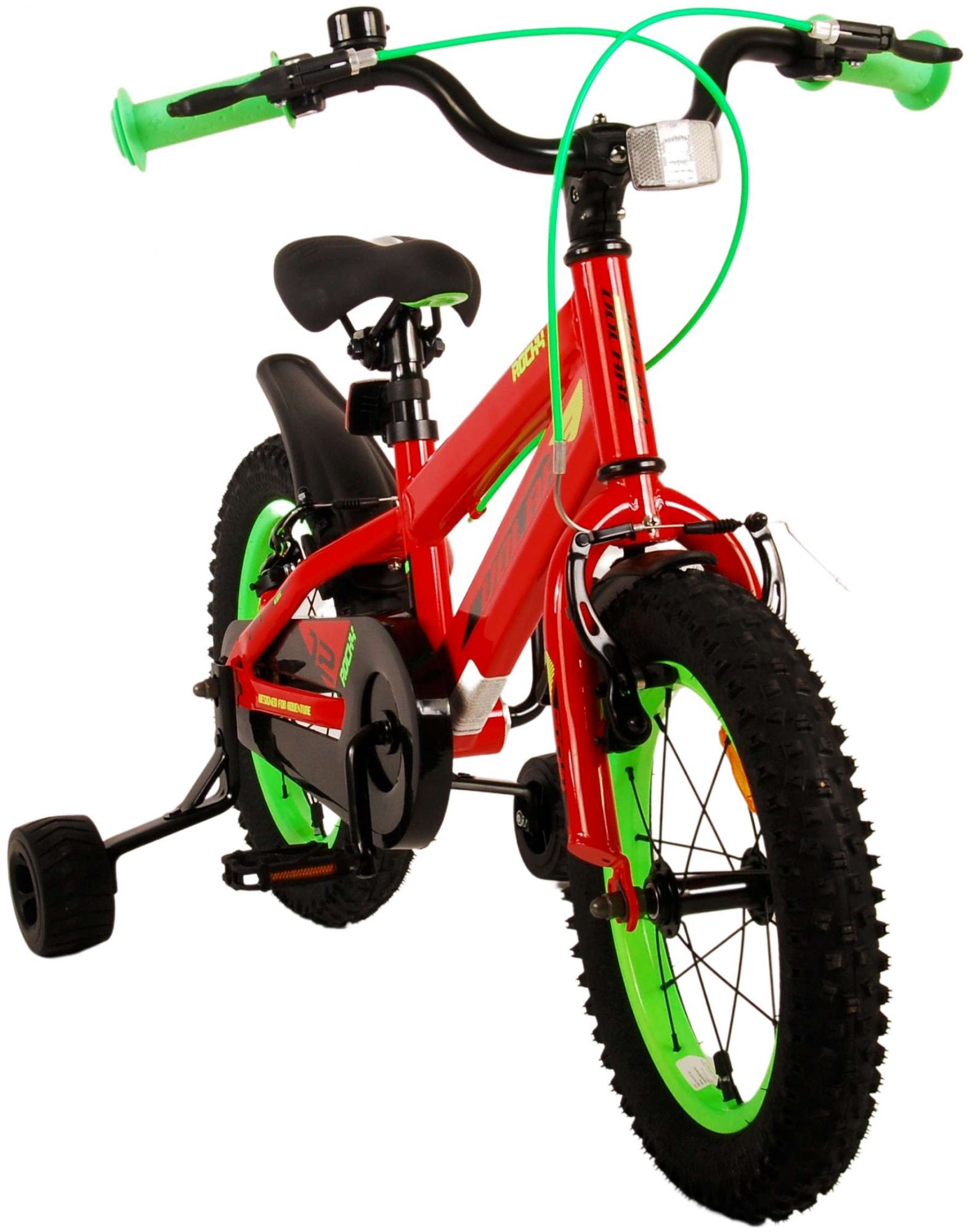 Volare Rocky Kinderfahrrad - Jungen - 14 Zoll - Rot - Zwei Handbremsen