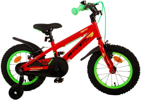 Volare Rocky Kinderfahrrad - Jungen - 14 Zoll - Rot - Zwei Handbremsen