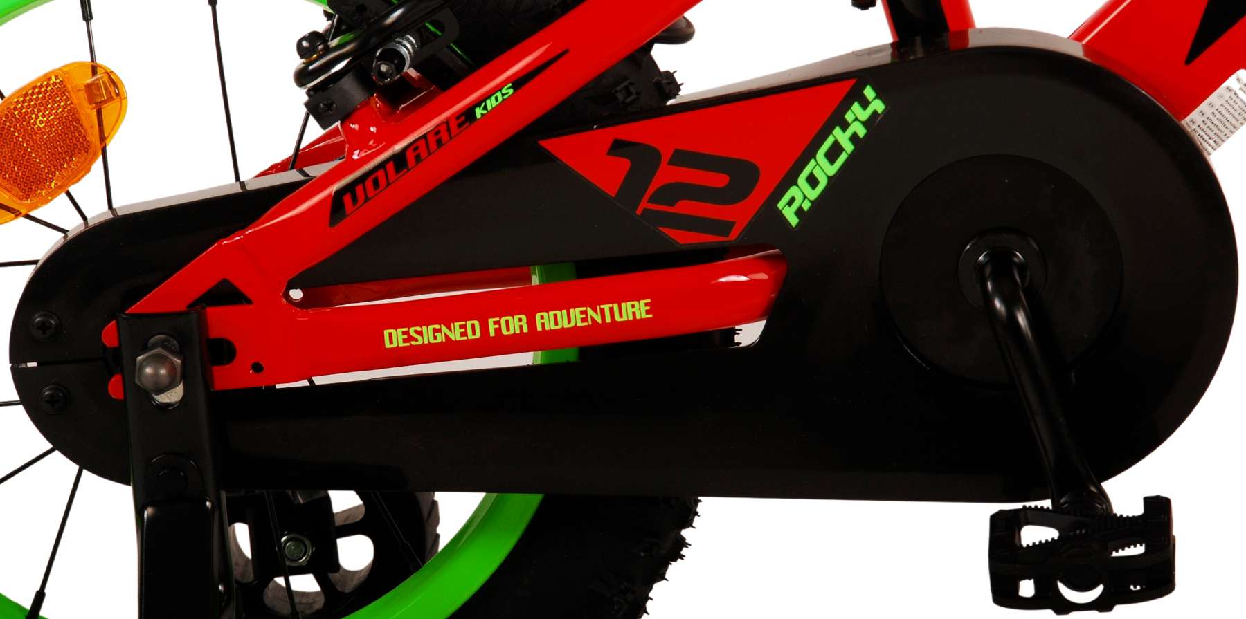 Volare Rocky Kinderfahrrad - Jungen - 14 Zoll - Rot - Zwei Handbremsen