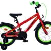 Volare Rocky Kinderfahrrad - Jungen - 16 Zoll - Rot