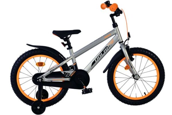 Volare Rocky Kinderfahrrad - Jungen - 18 Zoll - Grau