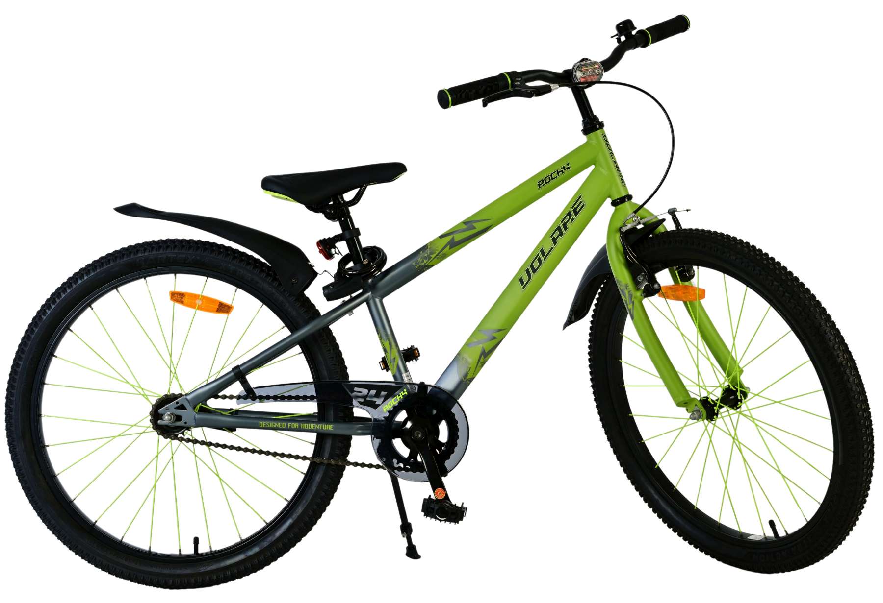 Volare Rocky Kinderfahrrad - Jungen - 24 Zoll - Grün 10