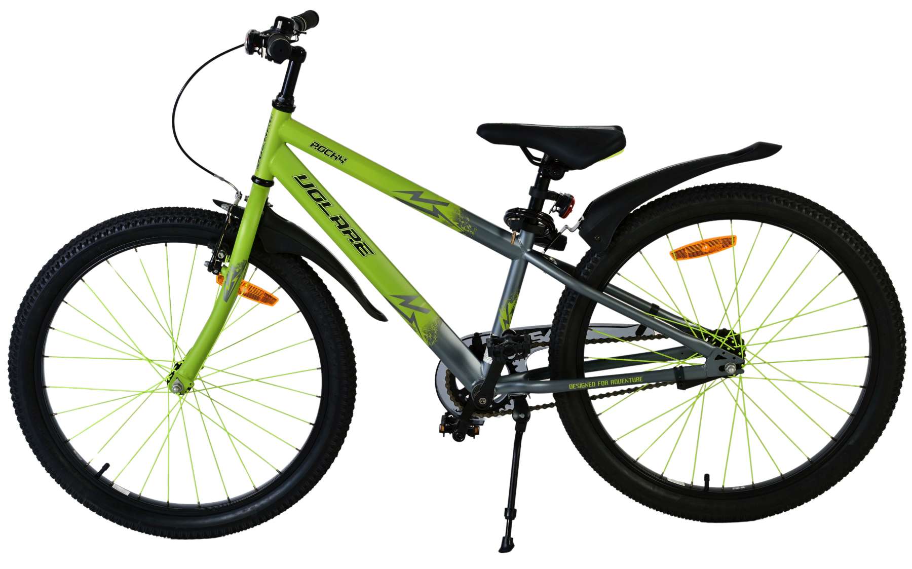 Volare Rocky Kinderfahrrad - Jungen - 24 Zoll - Grün 7