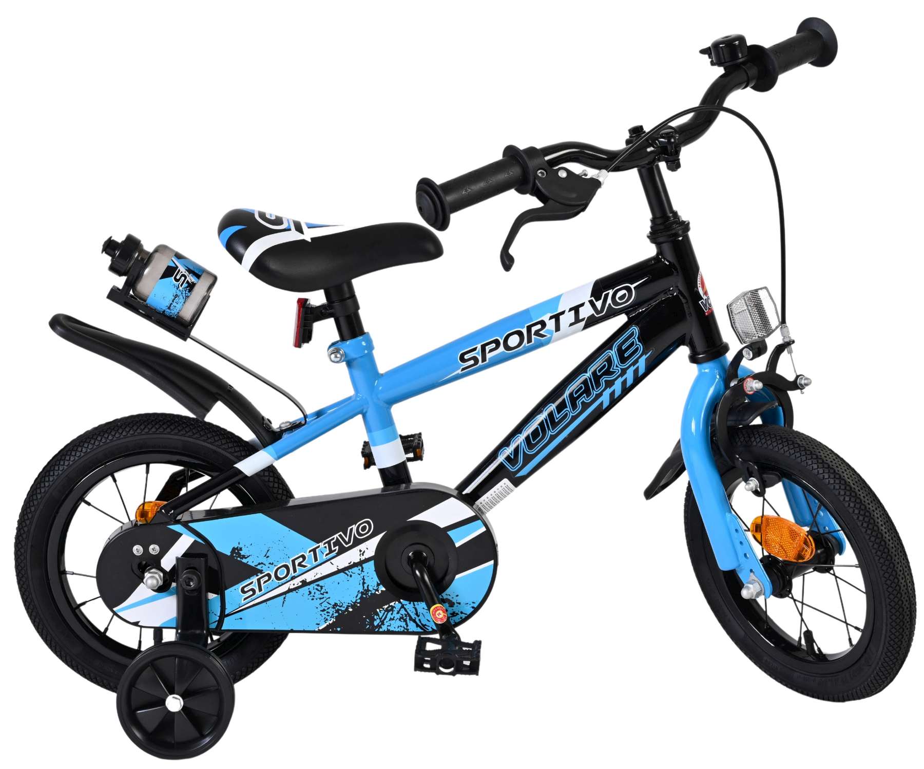 Volare Sportivo Kinderfahrrad - Jungen - 12 Zoll - Blau Schwarz 2