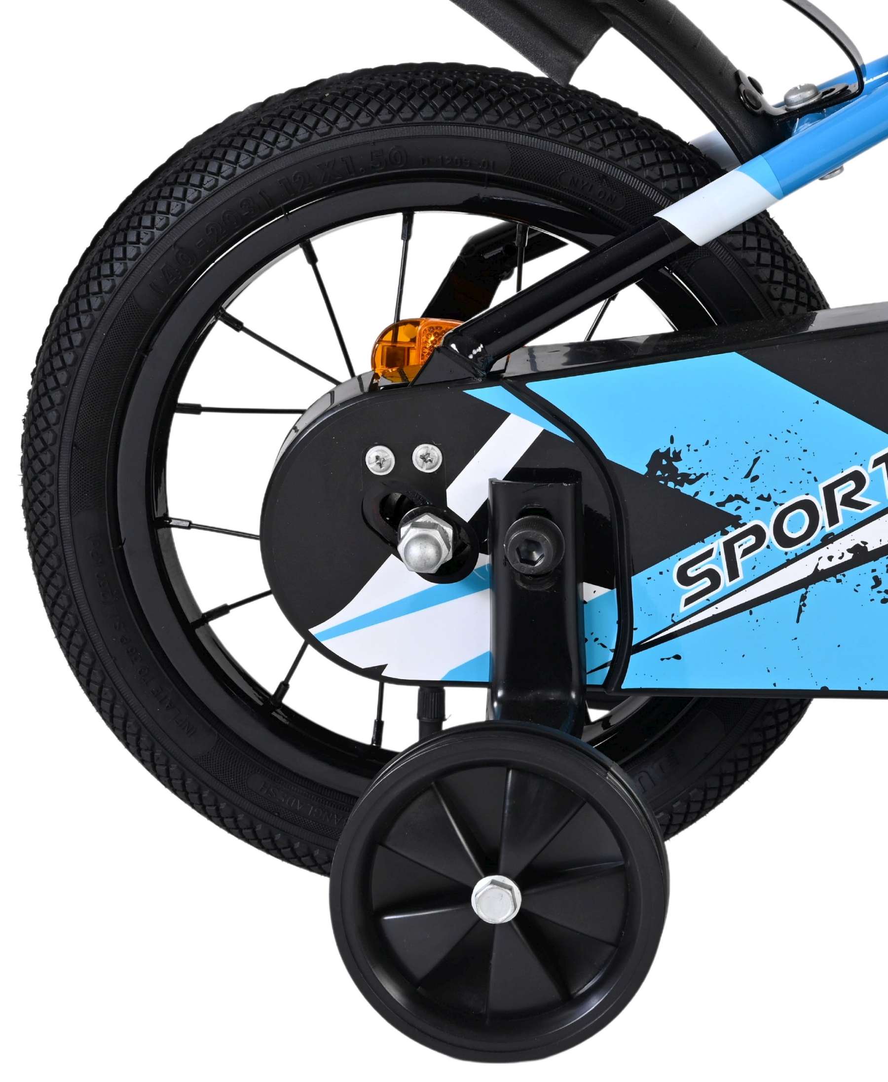 Volare Sportivo Kinderfahrrad - Jungen - 12 Zoll - Blau Schwarz 3