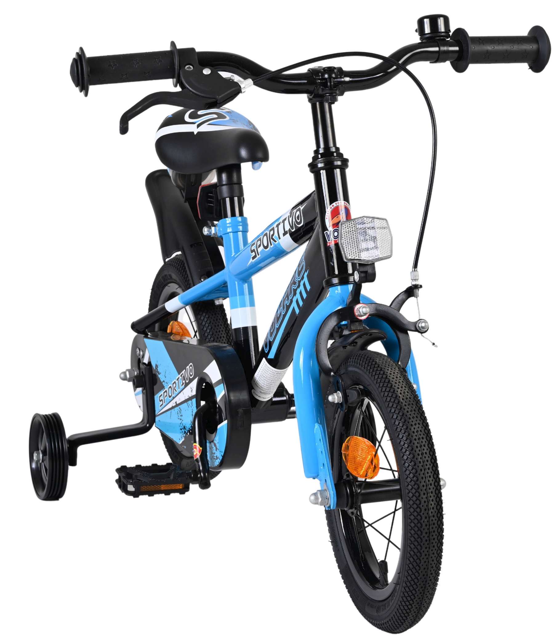 Volare Sportivo Kinderfahrrad - Jungen - 12 Zoll - Blau Schwarz 6