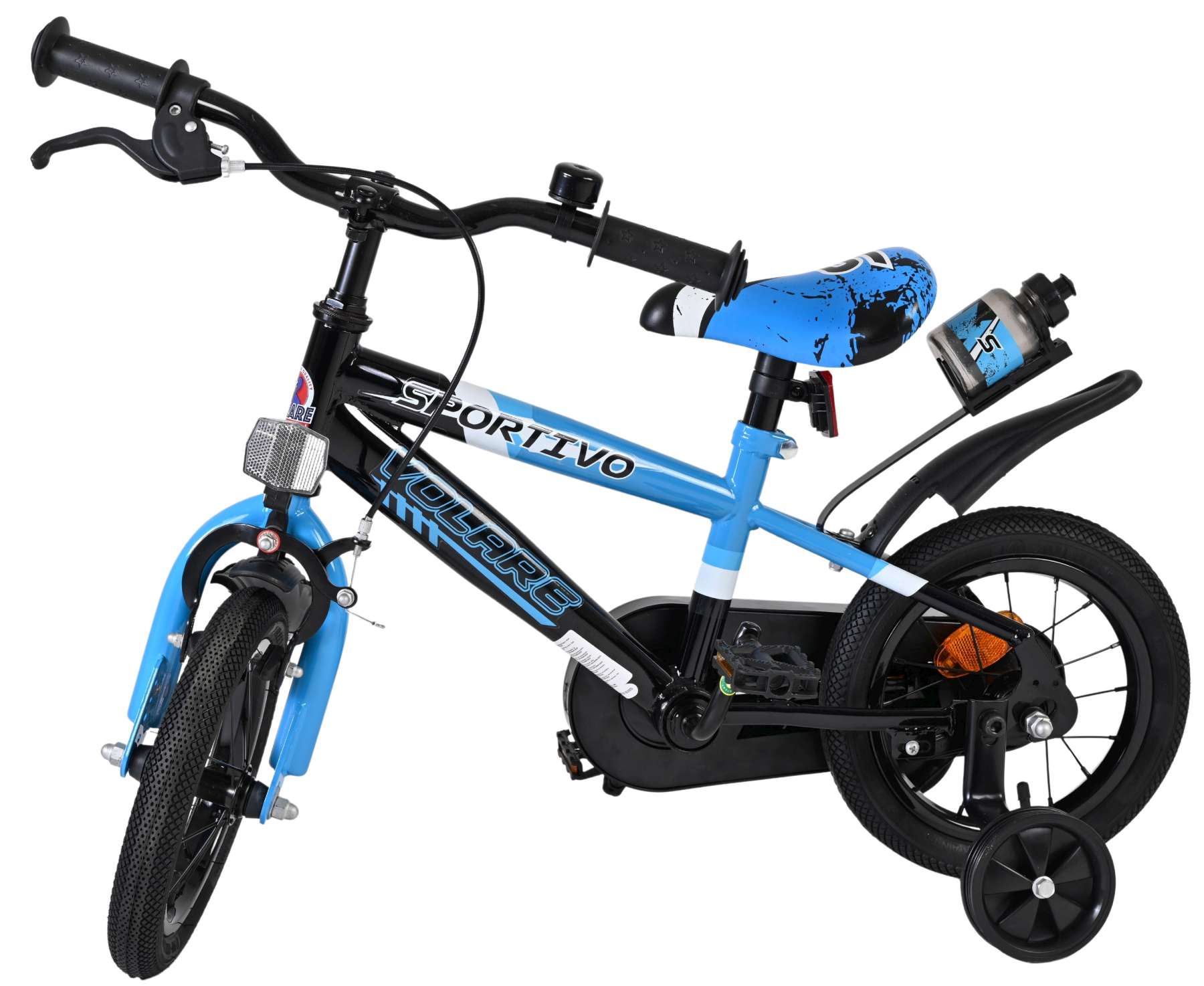 Volare Sportivo Kinderfahrrad - Jungen - 12 Zoll - Blau Schwarz 9