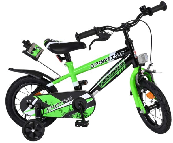 Volare Sportivo Kinderfahrrad - Jungen - 12 Zoll - Grün Schwarz 2