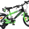 Volare Sportivo Kinderfahrrad - Jungen - 14 Zoll - Grün Schwarz - Zwei Handbremsen 10