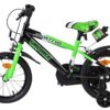Volare Sportivo Kinderfahrrad - Jungen - 14 Zoll - Grün Schwarz - Zwei Handbremsen 7
