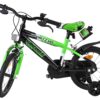 Volare Sportivo Kinderfahrrad - Jungen - 14 Zoll - Grün Schwarz - Zwei Handbremsen 8