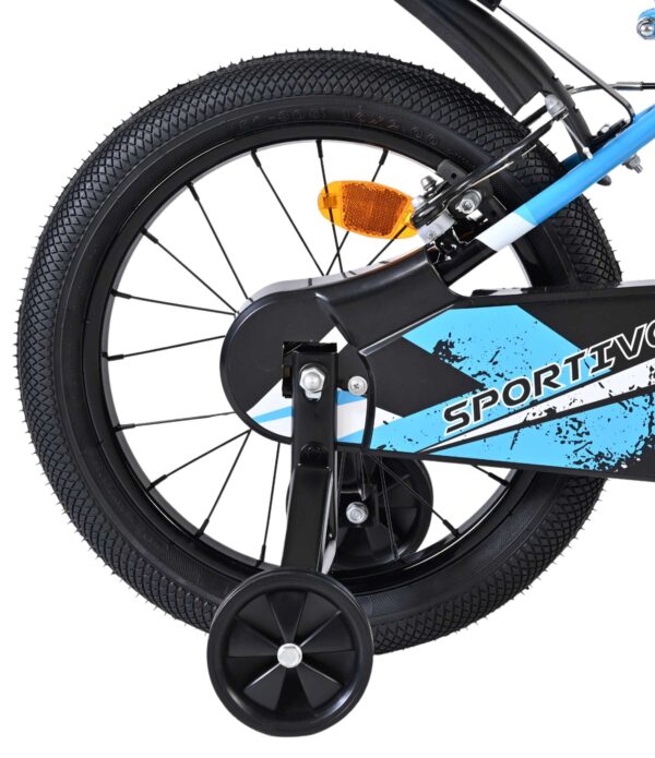 Volare Sportivo Kinderfahrrad - Jungen - 16 Zoll - Blau Schwarz - Zwei Handbremsen 2