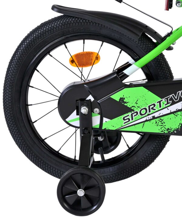 Volare Sportivo Kinderfahrrad - Jungen - 16 Zoll - Grün Schwarz 2