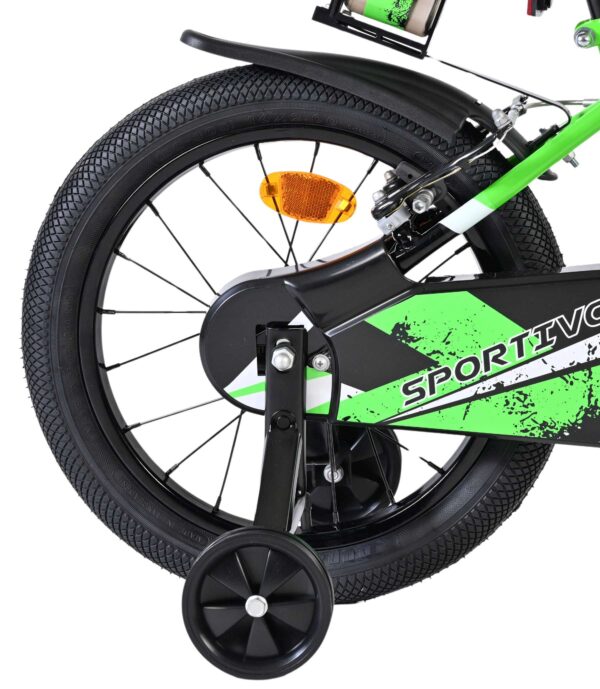 Volare Sportivo Kinderfahrrad - Jungen - 16 Zoll - Grün Schwarz - Zwei Handbremsen 2