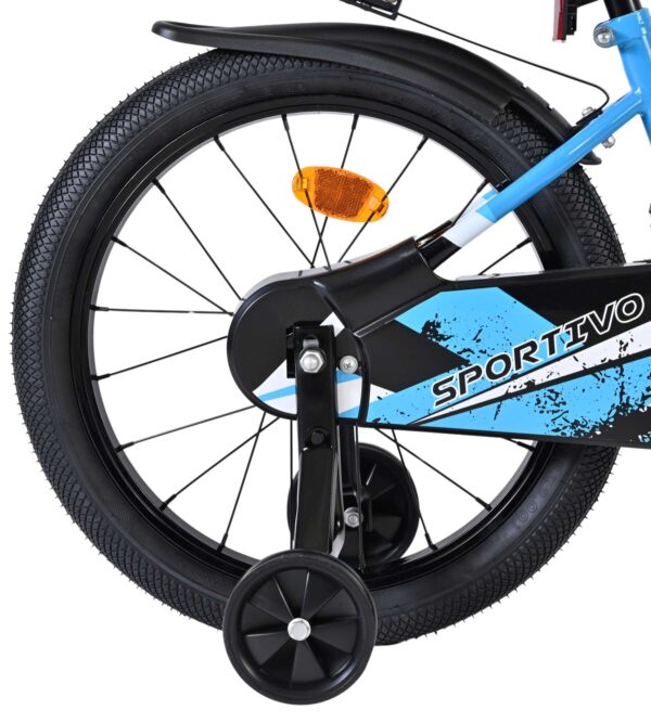 Volare Sportivo Kinderfahrrad - Jungen - 18 Zoll - Blau Schwarz