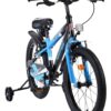 Volare Sportivo Kinderfahrrad - Jungen - 18 Zoll - Blau Schwarz - Zwei Handbremsen