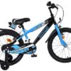 Volare Sportivo Kinderfahrrad - Jungen - 18 Zoll - Blau Schwarz - Zwei Handbremsen