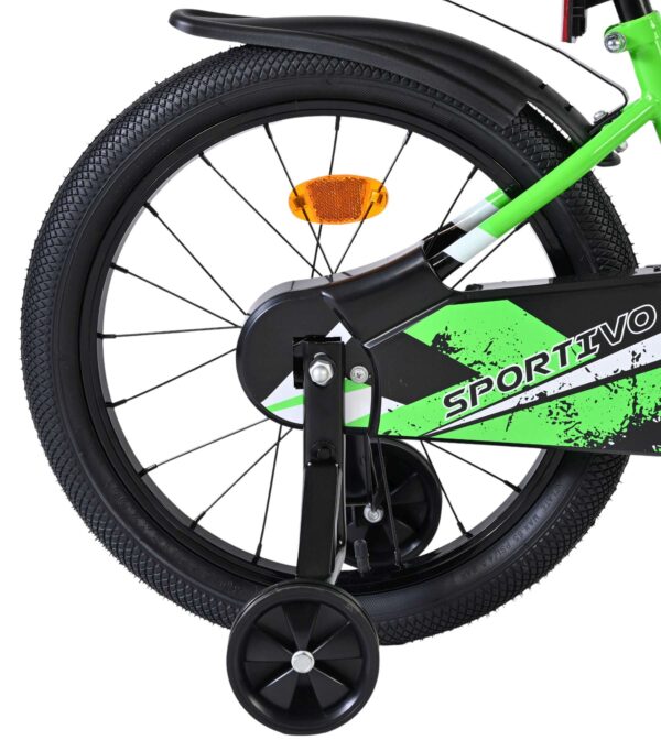 Volare Sportivo Kinderfahrrad - Jungen - 18 Zoll - Grün Schwarz