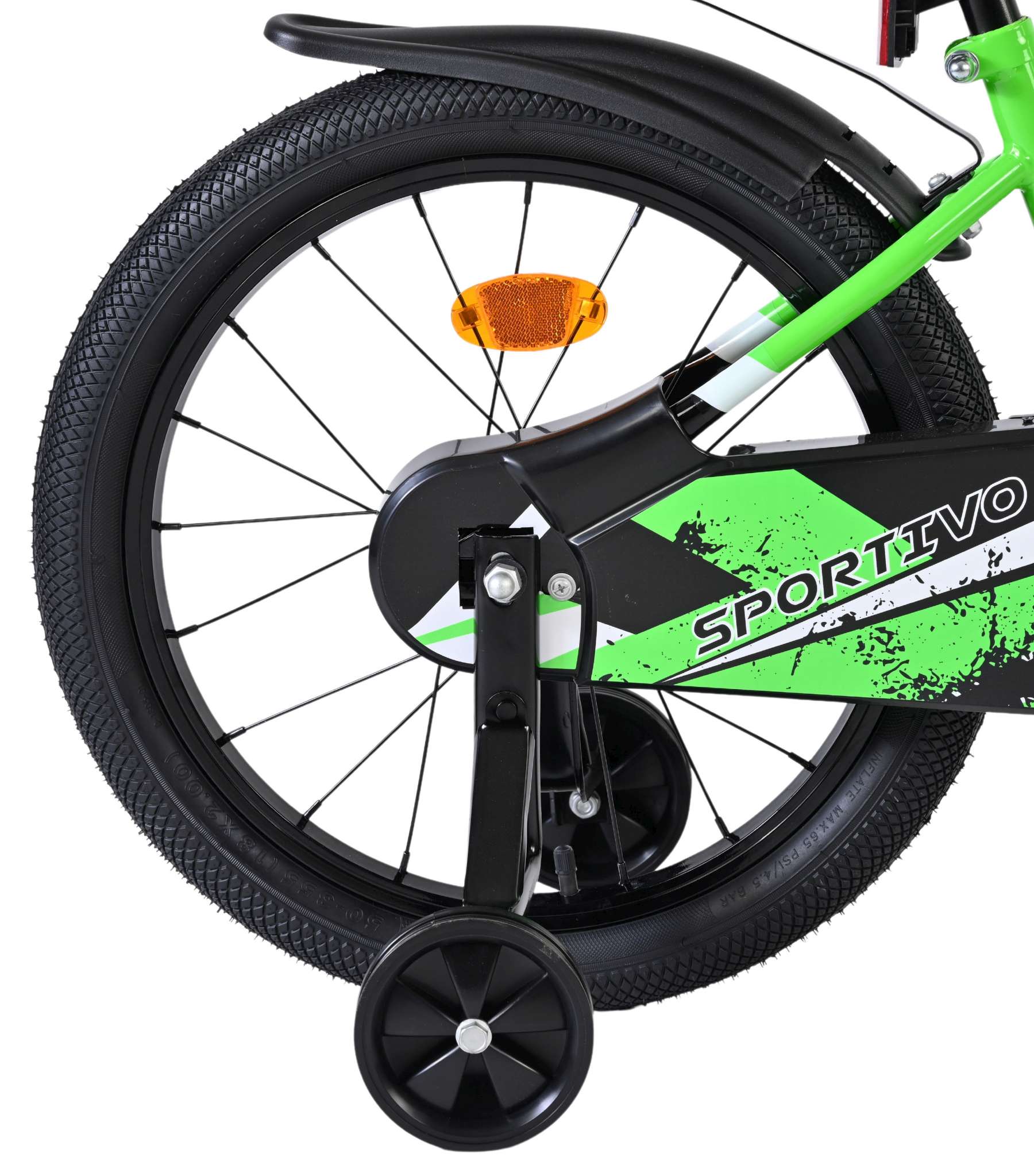 Volare Sportivo Kinderfahrrad - Jungen - 18 Zoll - Grün Schwarz