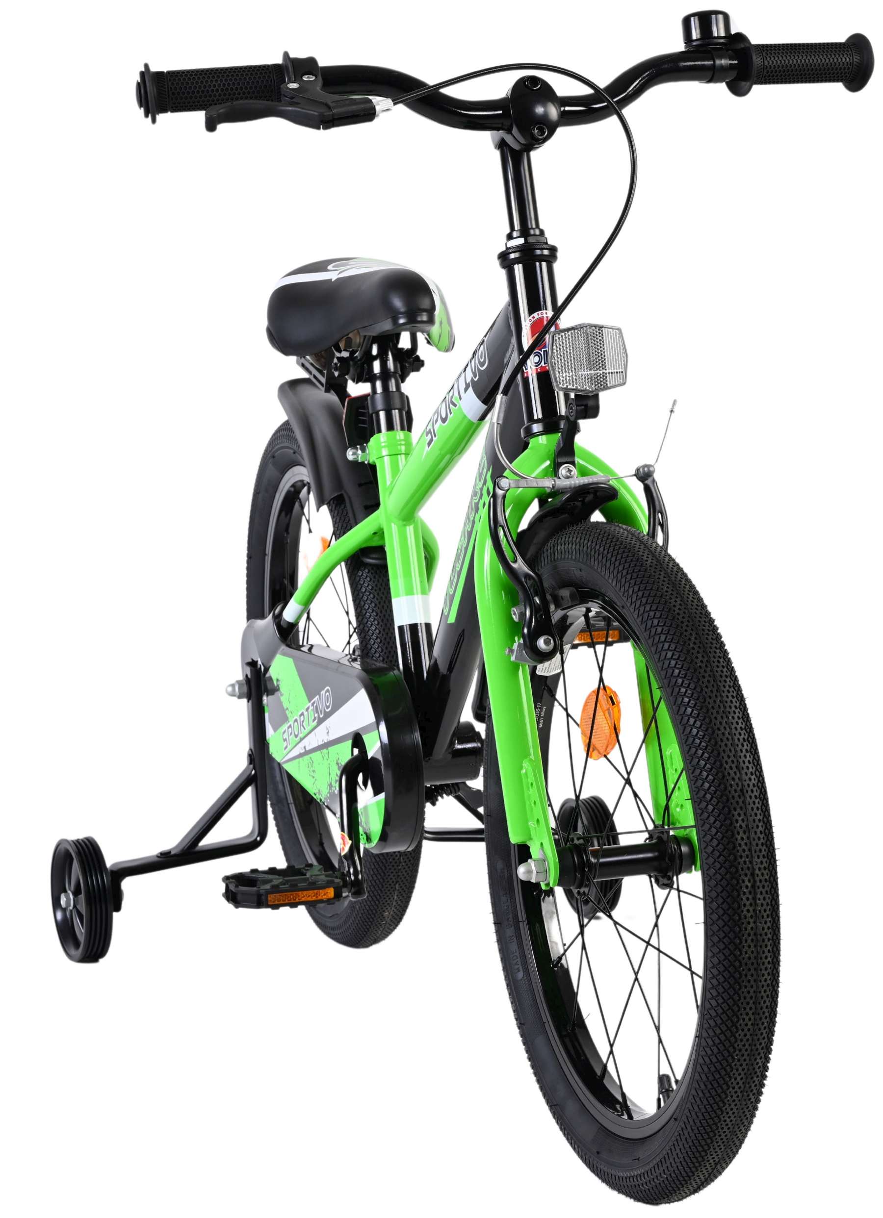 Volare Sportivo Kinderfahrrad - Jungen - 18 Zoll - Grün Schwarz