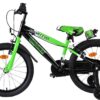 Volare Sportivo Kinderfahrrad - Jungen - 18 Zoll - Grün Schwarz - Zwei Handbremsen