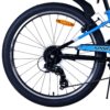 Volare Sportivo Kinderfahrrad – Jungen – 24 Zoll – Schwarz/Blau – 7 Gänge 7