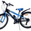 Volare Sportivo Kinderfahrrad – Jungen – 24 Zoll – Schwarz/Blau – 7 Gänge 9