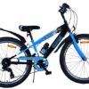 Volare Sportivo Kinderfahrrad – Jungen – 24 Zoll – Schwarz/Blau – 7 Gänge