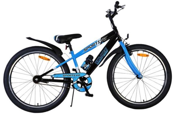 Volare Sportivo Kinderfahrrad – Jungen – 24 Zoll – Schwarz Blau