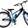 Volare Sportivo Kinderfahrrad – Jungen – 24 Zoll – Schwarz Blau – Zwei Handbremsen 10