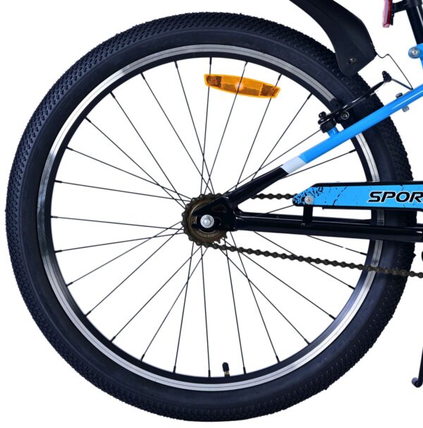 Volare Sportivo Kinderfahrrad – Jungen – 24 Zoll – Schwarz Blau – Zwei Handbremsen 2