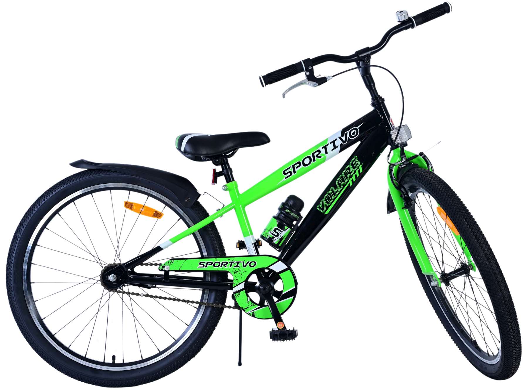 Volare Sportivo Kinderfahrrad – Jungen – 24 Zoll – Schwarz Grün 2