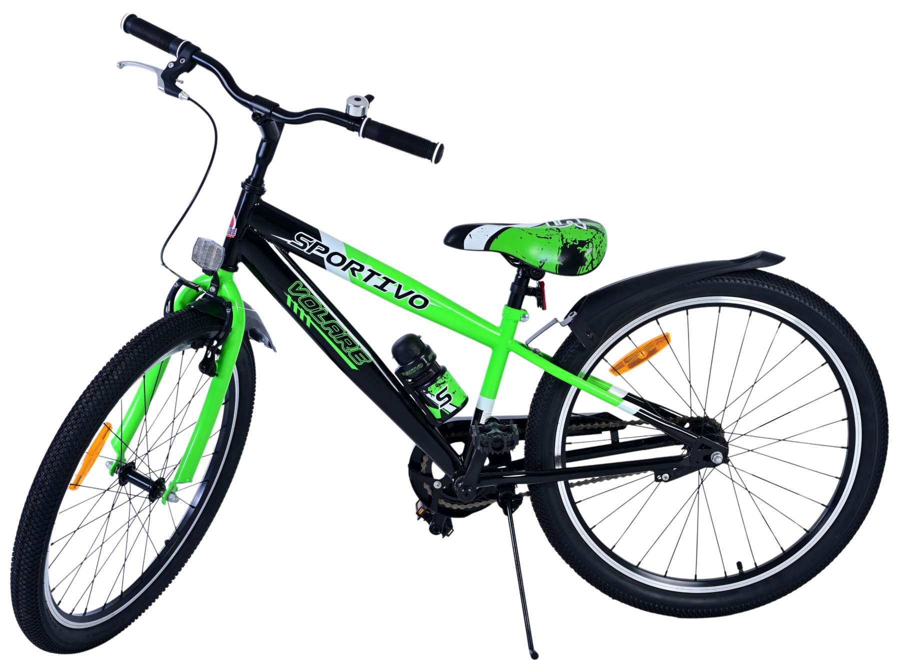 Volare Sportivo Kinderfahrrad – Jungen – 24 Zoll – Schwarz Grün 4