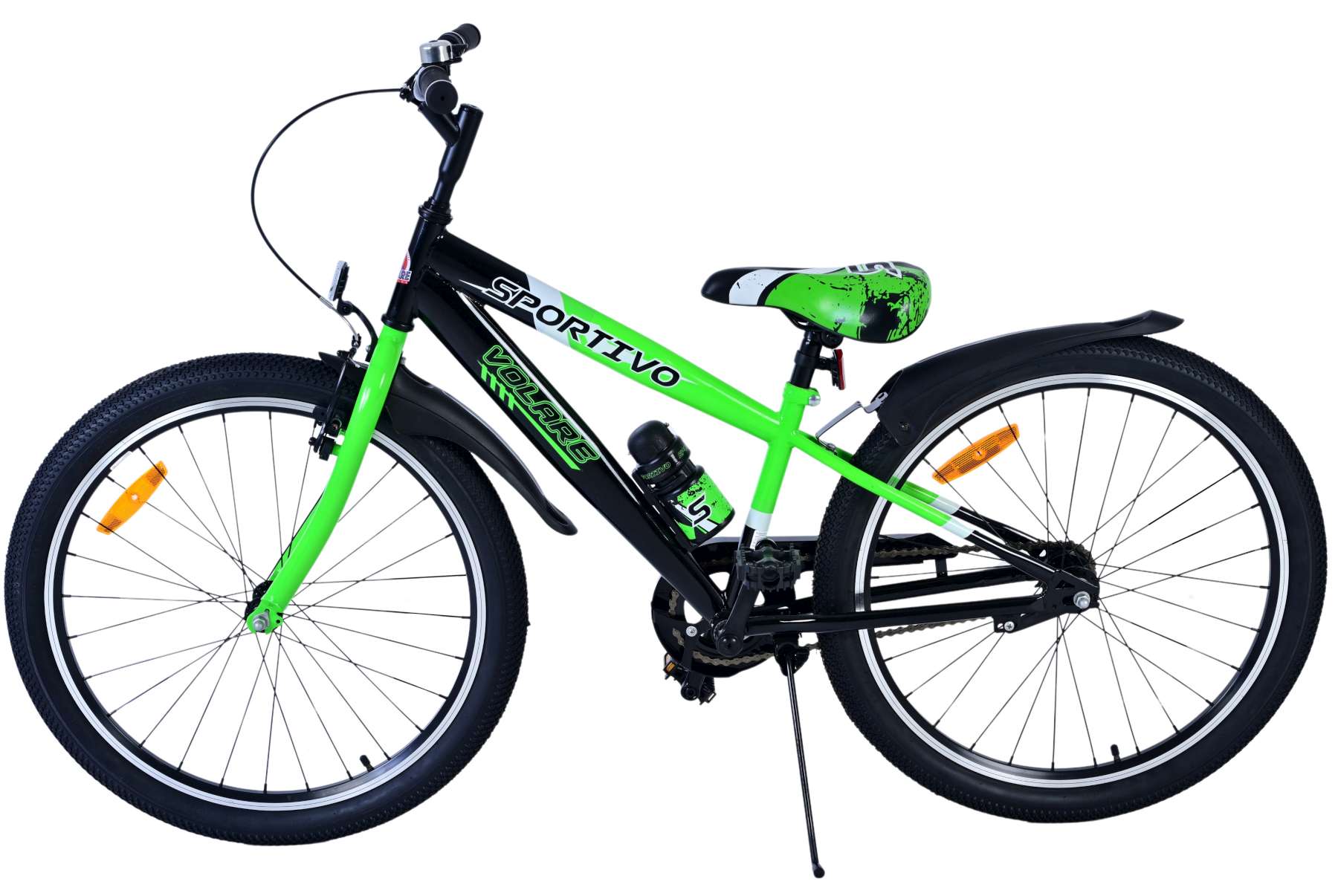 Volare Sportivo Kinderfahrrad – Jungen – 24 Zoll – Schwarz Grün 5