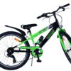 Volare Sportivo Kinderfahrrad – Jungen – 24 Zoll – Schwarz/Grün – 7 Gänge 10