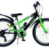 Volare Sportivo Kinderfahrrad – Jungen – 24 Zoll – Schwarz/Grün – 7 Gänge
