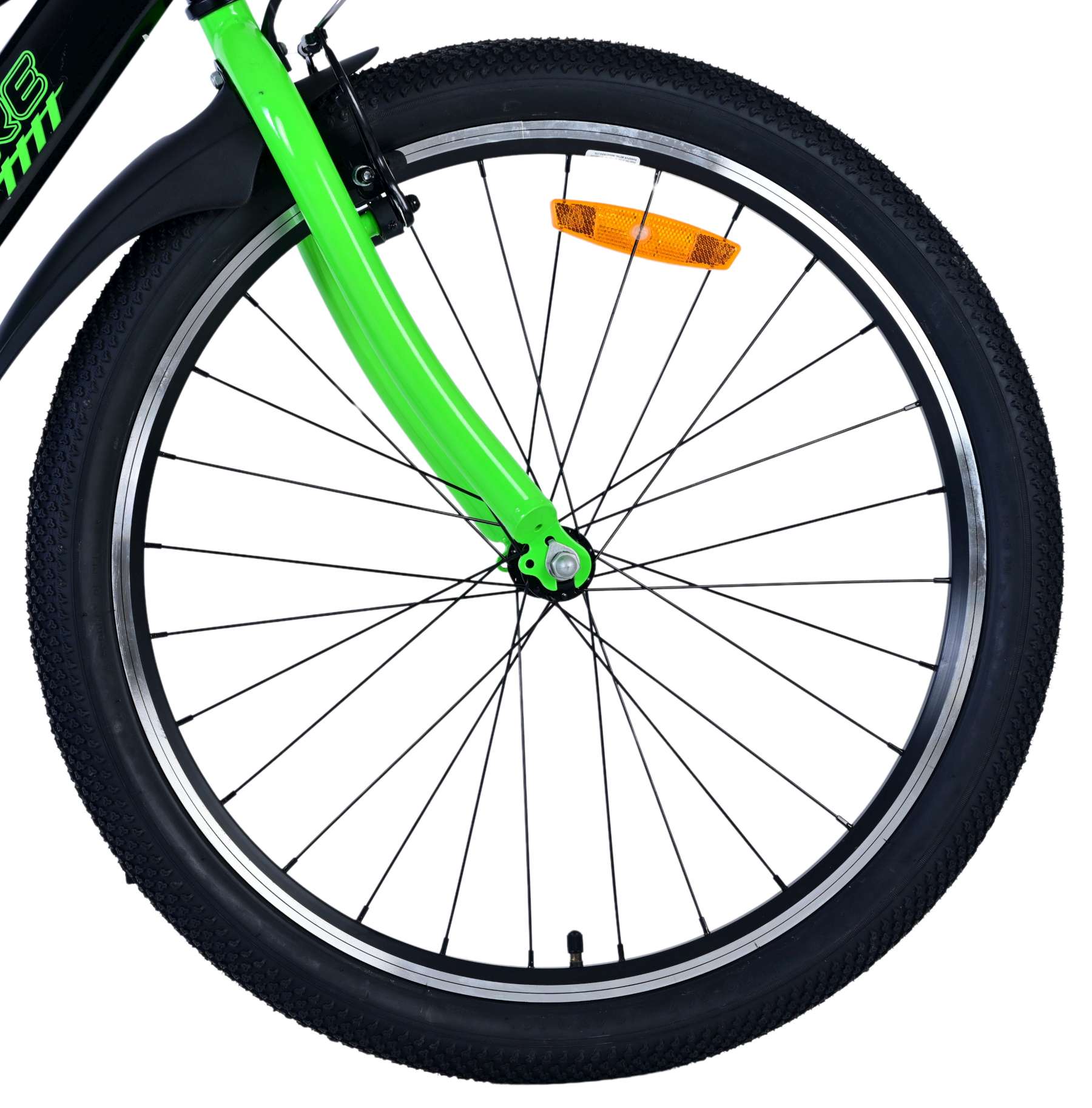 Volare Sportivo Kinderfahrrad – Jungen – 24 Zoll – Schwarz Grün 9