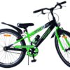 Volare Sportivo Kinderfahrrad – Jungen – 24 Zoll – Schwarz Grün – Zwei Handbremsen 10