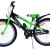 Volare Sportivo Kinderfahrrad – Jungen – 24 Zoll – Schwarz Grün – Zwei Handbremsen 7