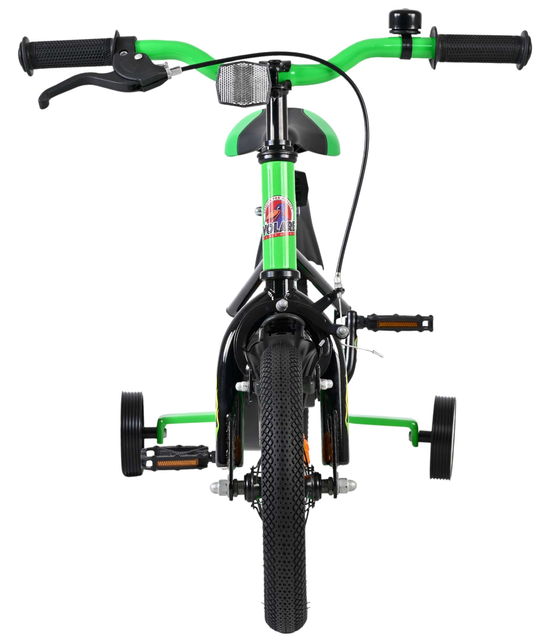 Volare Strike Kinderfahrrad - Jungen - 12 Zoll - Schwarz Grün