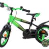 Volare Strike Kinderfahrrad - Jungen - 12 Zoll - Schwarz Grün