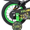 Volare Strike Kinderfahrrad - Jungen - 12 Zoll - Schwarz Grün - Zwei Handbremsen