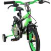 Volare Strike Kinderfahrrad - Jungen - 12 Zoll - Schwarz/Grün - Zwei Handbremsen